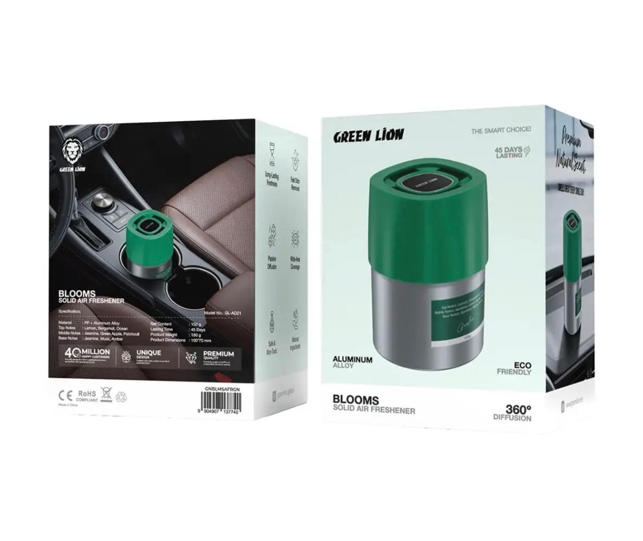 Green Lion Blooms Solid Car Air Freshener