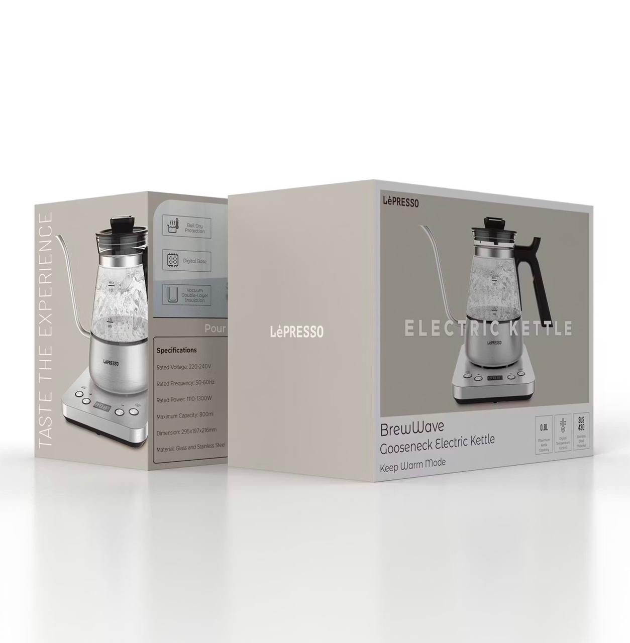 LePresso BrewWave Gooseneck Electric Kettle