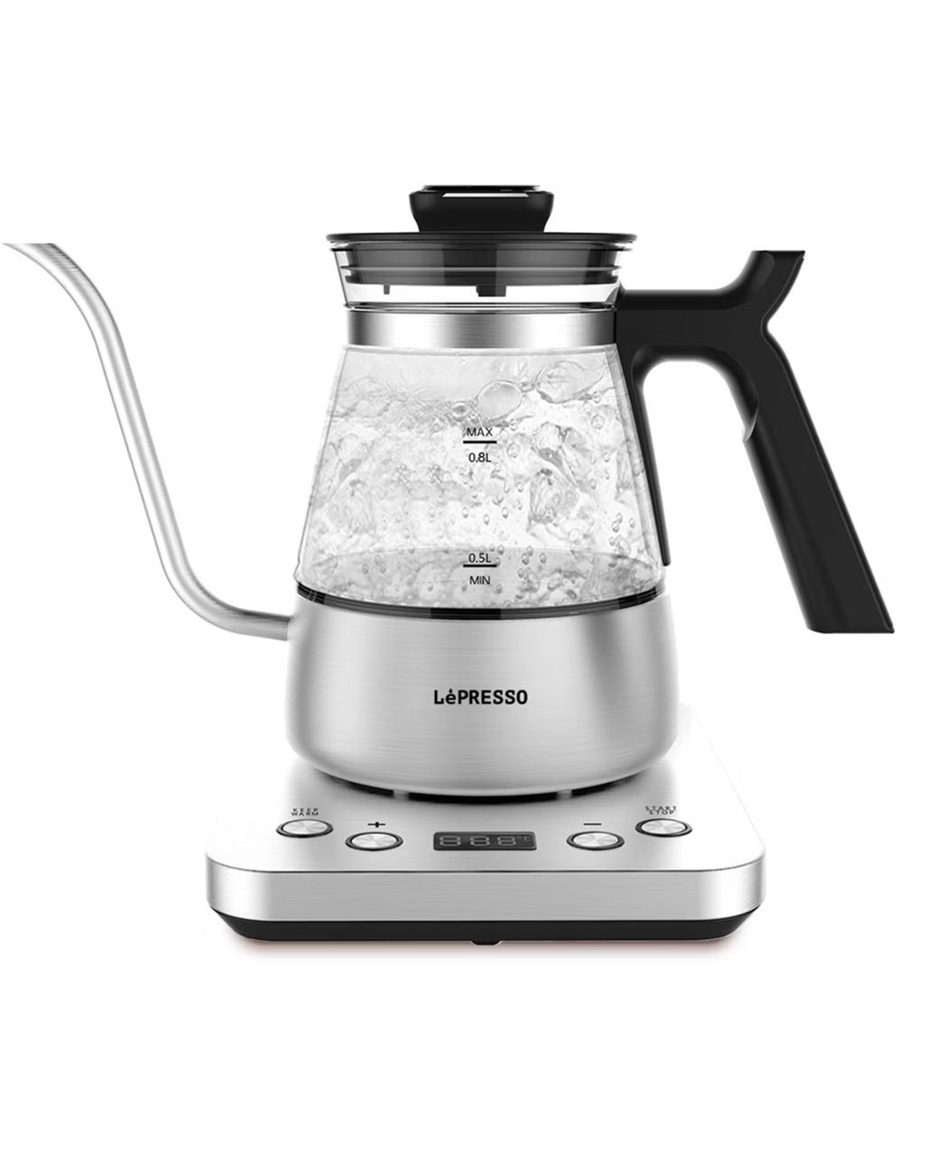 LePresso BrewWave Gooseneck Electric Kettle