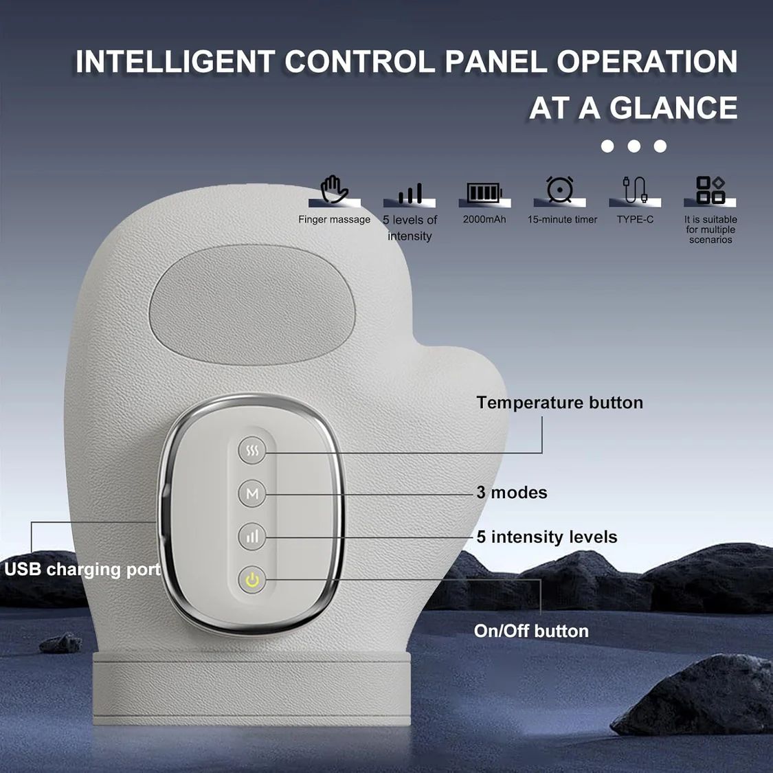 Electric Hand Massager with Heat