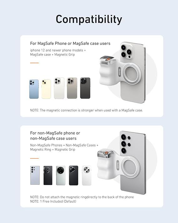 Magnetic Camera Grip for iPhone