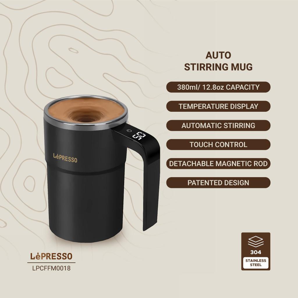 LePresso Auto Stirring Mug with Temperature Display