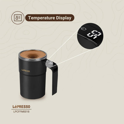 LePresso Auto Stirring Mug with Temperature Display
