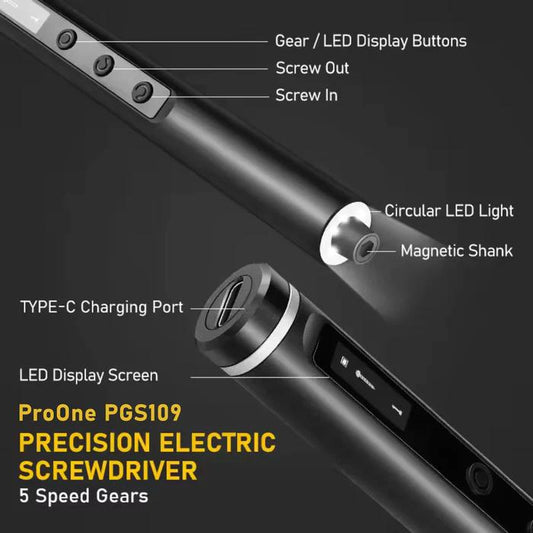 ProOne PGS109 Precision Electric Screwdriver Set