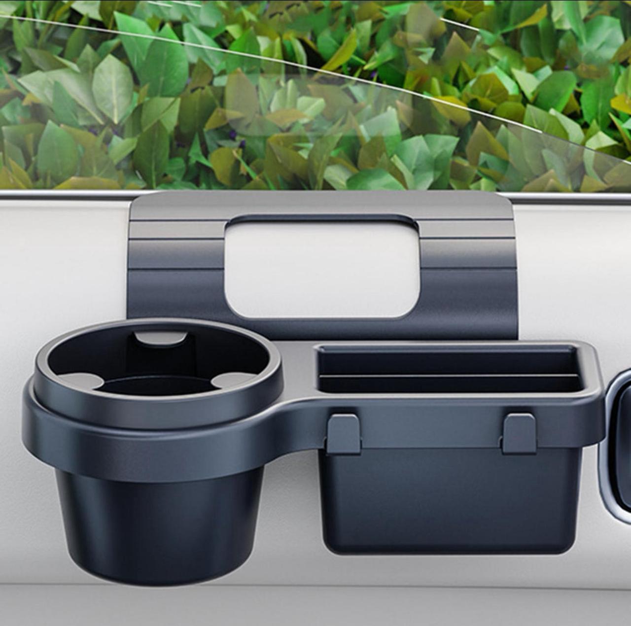 2-in-1 Car Cup Holder & Storage Organizer