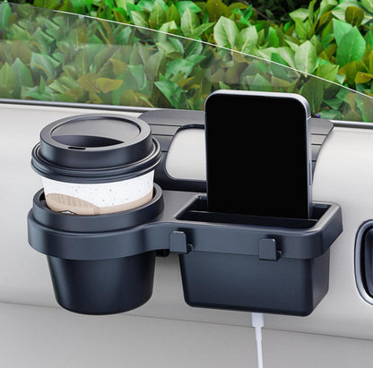 2-in-1 Car Cup Holder & Storage Organizer