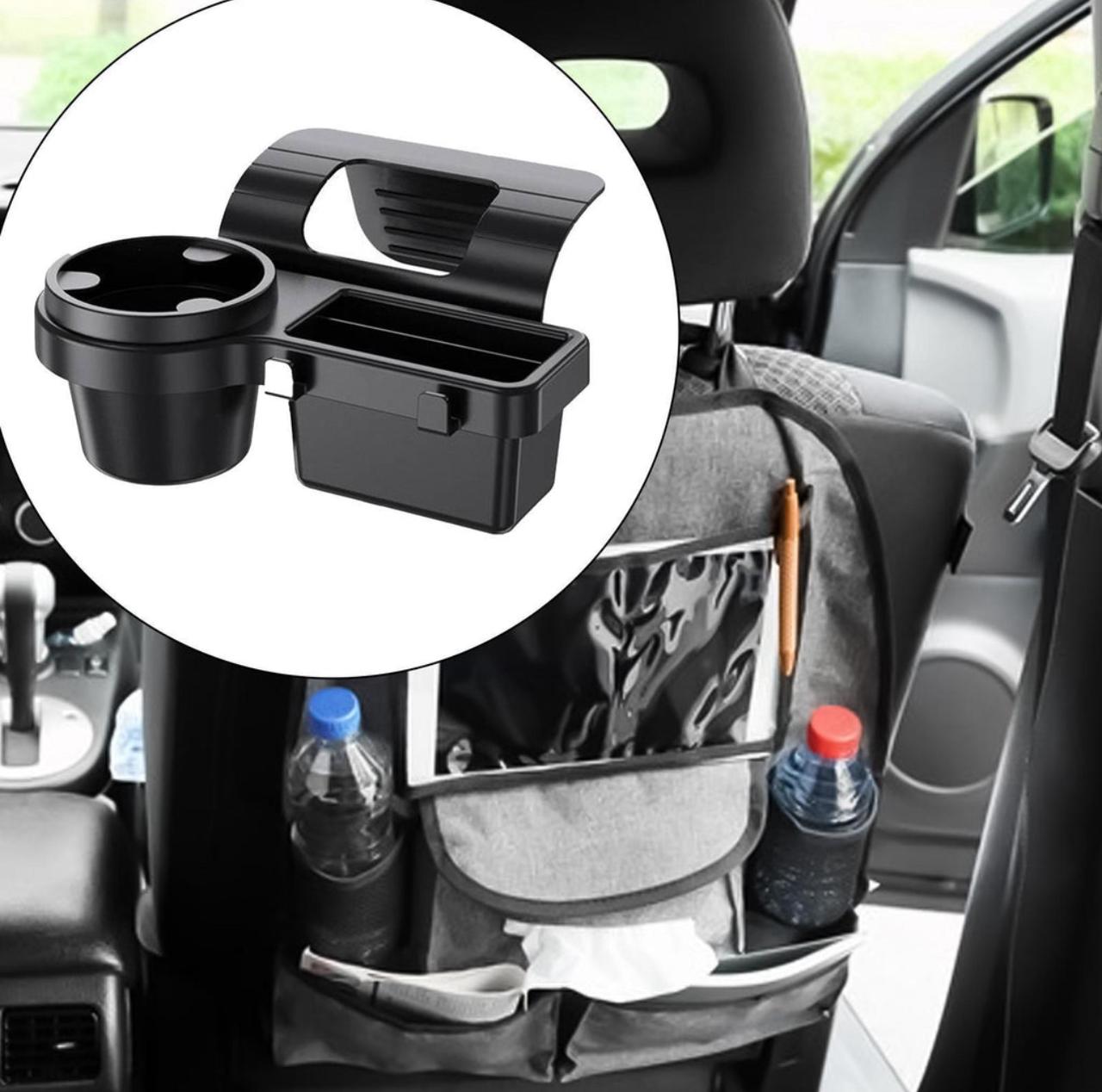 2-in-1 Car Cup Holder & Storage Organizer
