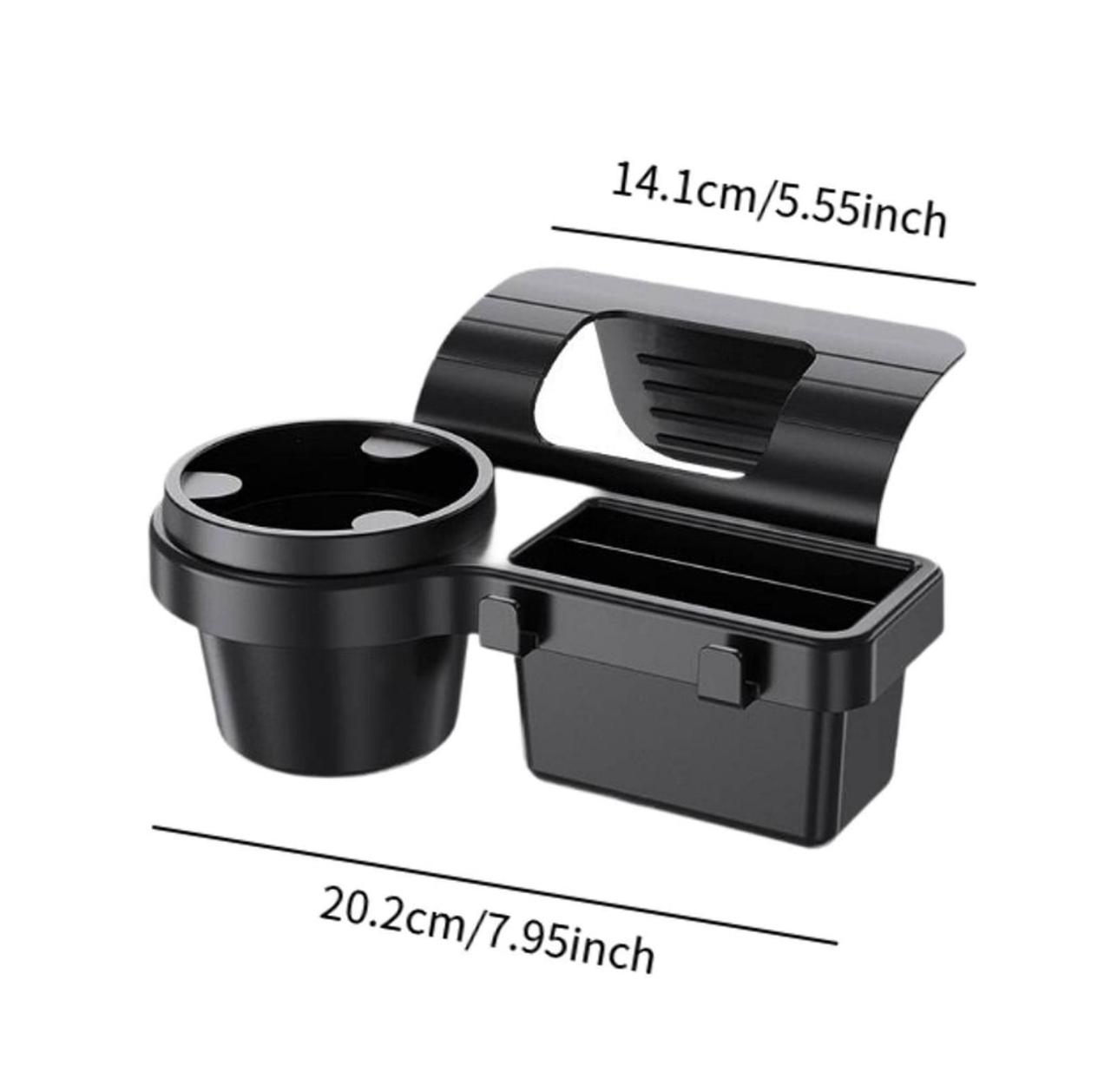 2-in-1 Car Cup Holder & Storage Organizer